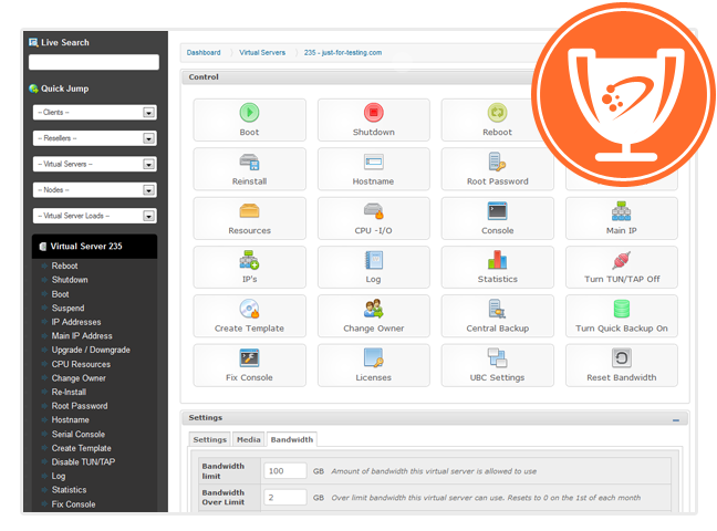 Cloud server management dashboard with instant reboot, backups, monitoring and VPS hosting controls for Australian cloud hosting.
